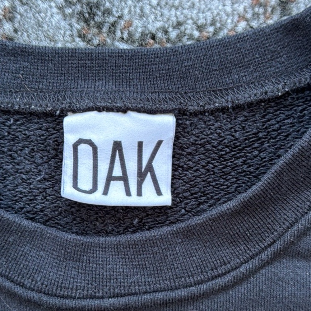 OAK NYC Crewneck Sweatshirt Black Small - Picture 3 of 6